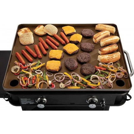 Mighty Rock Flat Top Professional Quality Propane CGG-0028 28" Two Burner Gas Griddle